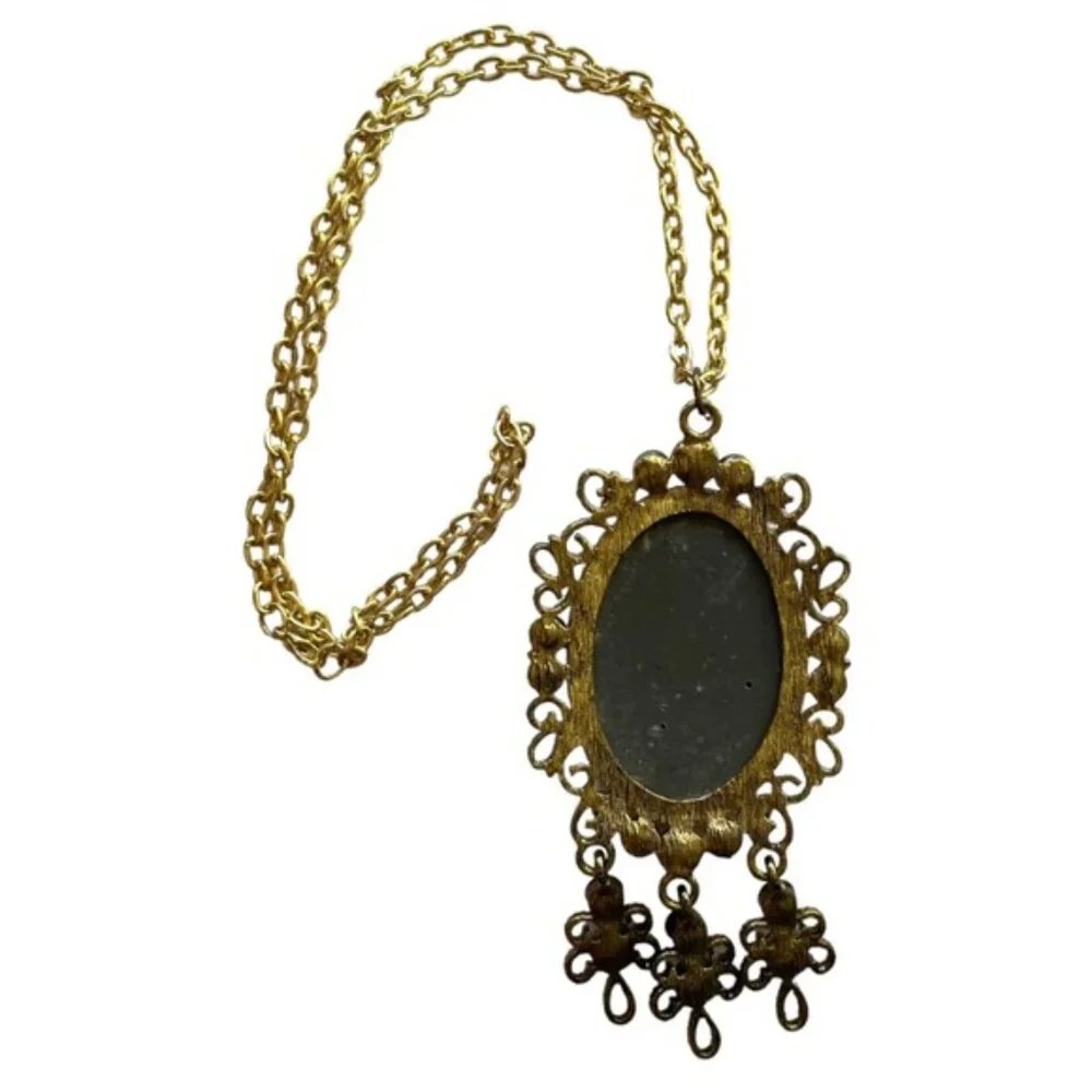 Pirate Skull Cameo Themed Necklace
